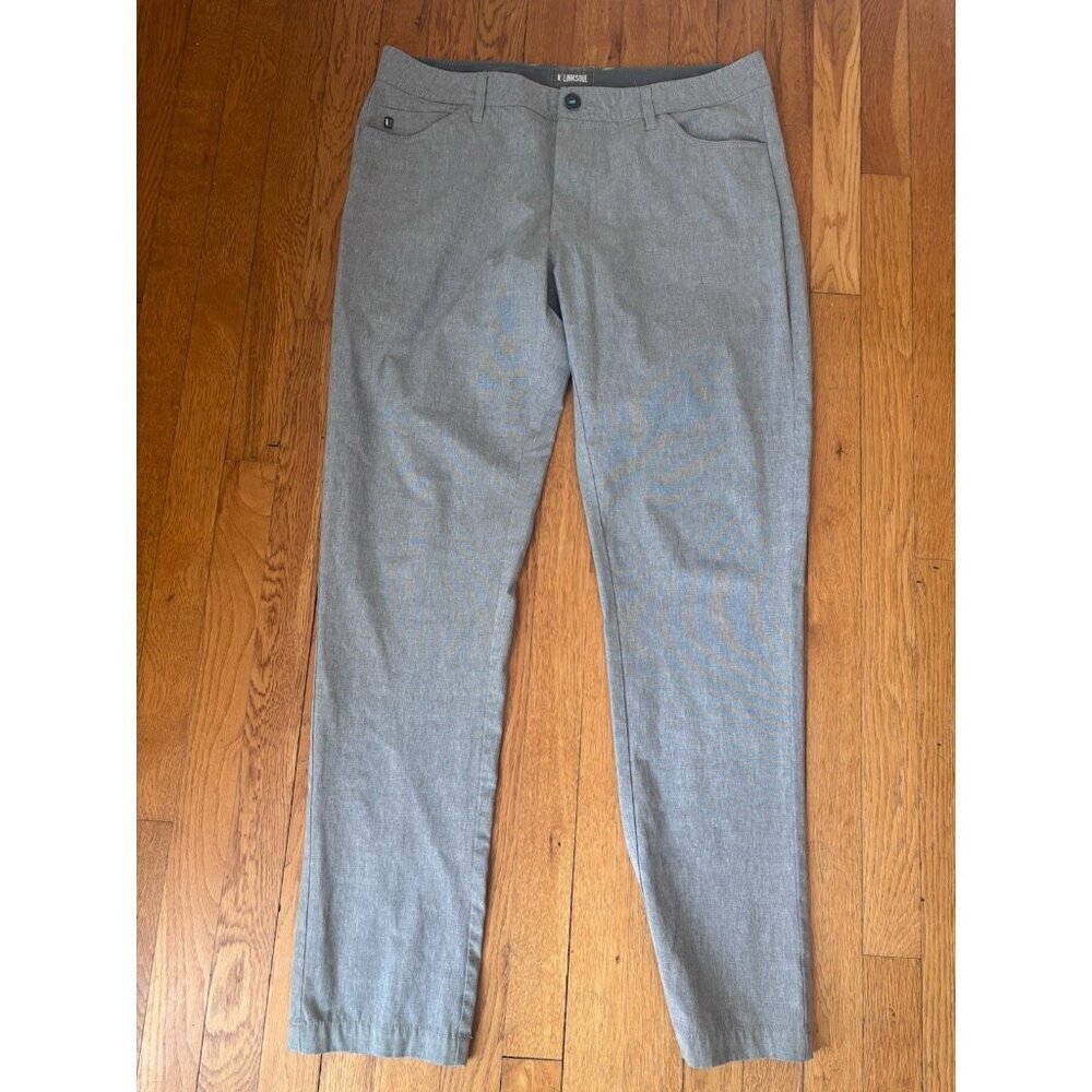 Linksoul Mens Size 35 Gray 5 Pocket Boardwalker Pants 32" Inseam Golf